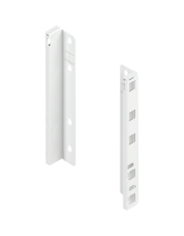 MERIVOBOX Holzrückwandhalter, Höhe E (209 mm), links/rechts, seidenweiss matt