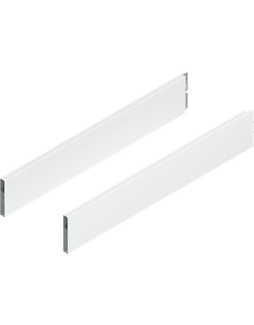 MERIVOBOX BOXCAP, NL=600 mm, Höhe E, links/rechts, seidenweiss matt - Blum