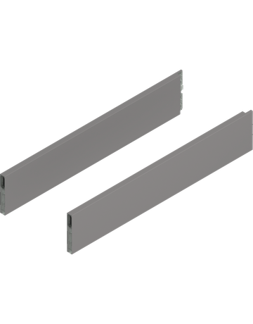 MERIVOBOX BOXCAP, NL=550 mm, Höhe E, links/rechts, indiumgrau matt - Blum