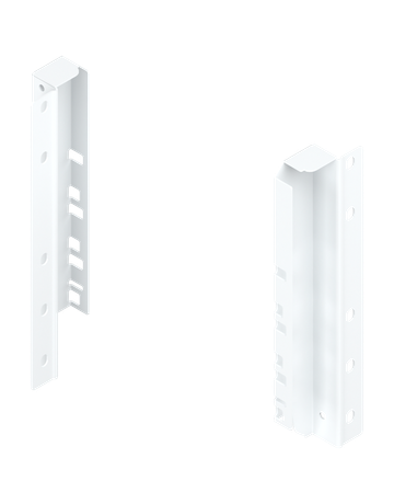 TANDEMBOX Holzrückwandhalter, Höhe D (224 mm), links/rechts, seidenweiss