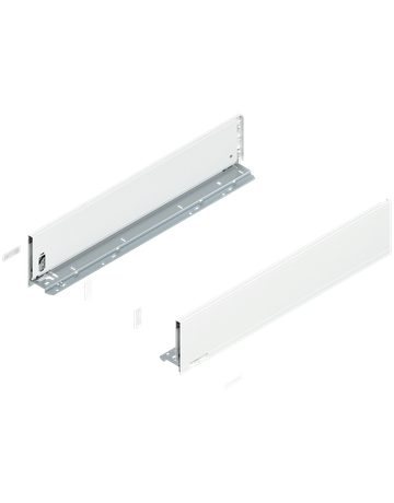 LEGRABOX Zarge, Höhe K (128.5 mm), NL=600 mm, links/rechts, für LEGRABOX pure, seidenweiss matt