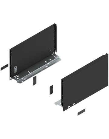 LEGRABOX Zarge, Höhe C (177 mm), NL=300 mm, links/rechts, für LEGRABOX pure, carbonschwarz matt - Blum