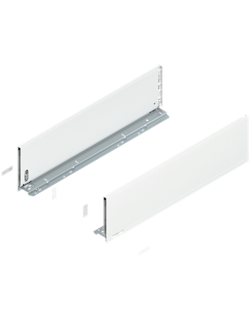 LEGRABOX Zarge, Höhe C (177 mm), NL=650 mm, links/rechts, für LEGRABOX pure, seidenweiss matt