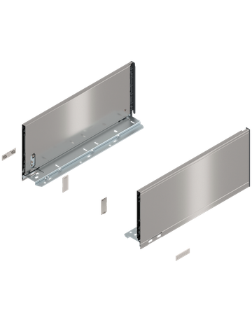 LEGRABOX Zarge, Höhe C (177 mm), NL=400 mm, links/rechts, für LEGRABOX pure, inox-gebür.-lackiert - Blum