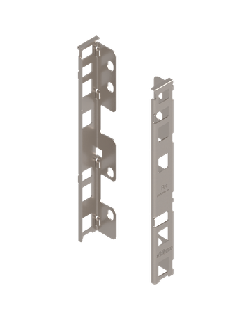 LEGRABOX Holzrückwandhalter, Höhe C (193 mm), links/rechts, vernickelt