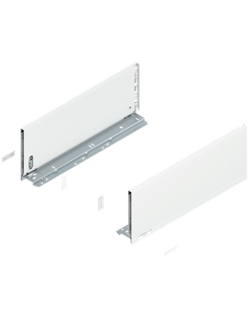 LEGRABOX Zarge, Höhe C (177 mm), NL=450 mm, links/rechts, für LEGRABOX pure, seidenweiss matt