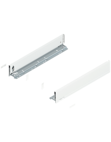 LEGRABOX Zarge, Höhe M (90.5 mm), NL=500 mm, links/rechts, für LEGRABOX pure, seidenweiss matt