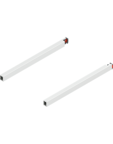 MERIVOBOX Längsreling, NL=300 mm, links/rechts, seidenweiss matt - Blum