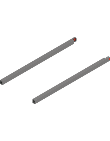 MERIVOBOX Längsreling, NL=450 mm, links/rechts, indiumgrau matt - Blum