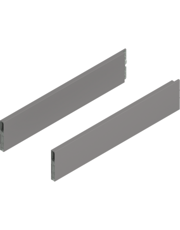 MERIVOBOX BOXCAP, NL=500 mm, Höhe E, links/rechts, indiumgrau matt - Blum