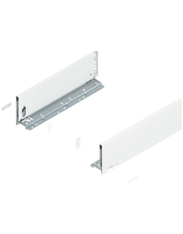 LEGRABOX Zarge, Höhe K (128.5 mm), NL=400 mm, links/rechts, für LEGRABOX pure, seidenweiss matt - Blum