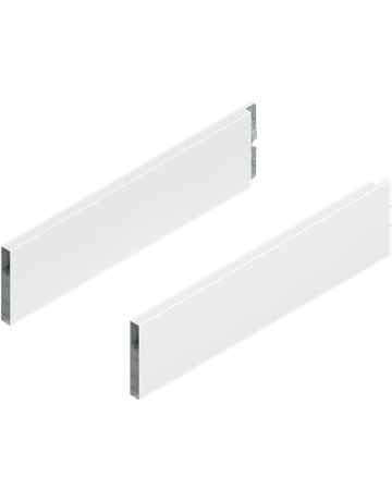 MERIVOBOX BOXCAP, NL=400 mm, Höhe E, links/rechts, seidenweiss matt - Blum