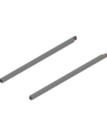 MERIVOBOX Längsreling, NL=500 mm, links/rechts, indiumgrau matt