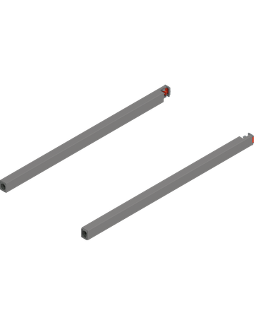 MERIVOBOX Längsreling, NL=400 mm, links/rechts, indiumgrau matt - Blum