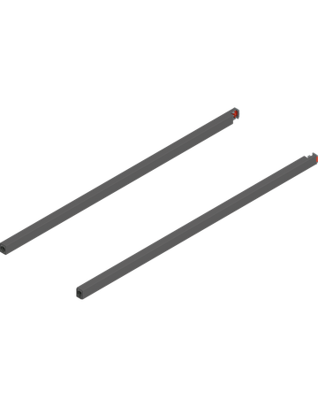 MERIVOBOX Längsreling, NL=600 mm, links/rechts, oriongrau matt - Blum