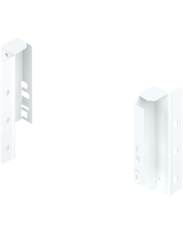 TANDEMBOX Holzrückwandhalter, Höhe B (160 mm), links/rechts, seidenweiss