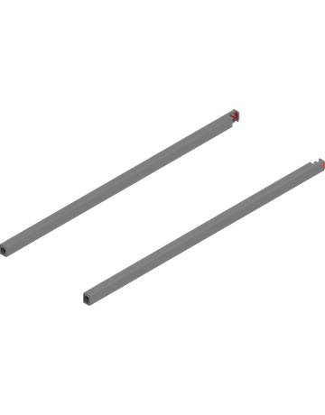 MERIVOBOX Längsreling, NL=550 mm, links/rechts, indiumgrau matt - Blum