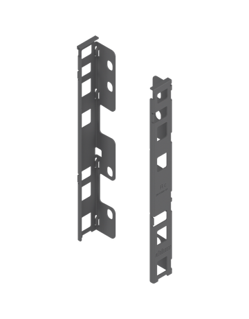 LEGRABOX Holzrückwandhalter, Höhe C (193 mm), links/rechts, oriongrau matt