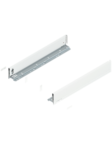 LEGRABOX Zarge, Höhe M (90.5 mm), NL=550 mm, links/rechts, für LEGRABOX pure, seidenweiss matt