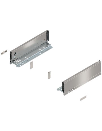 LEGRABOX Zarge, Höhe M (90.5 mm), NL=300 mm, links/rechts, für LEGRABOX pure, inox-gebür.-lackiert - Blum