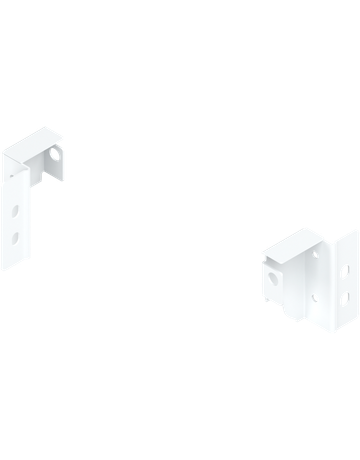 TANDEMBOX Holzrückwandhalter, Höhe N (81,5 mm), links/rechts, seidenweiss