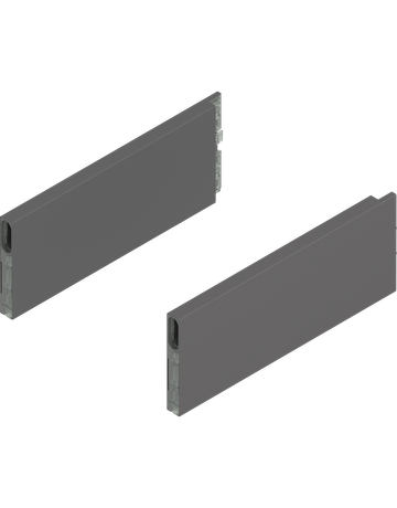 MERIVOBOX BOXCAP, NL=270 mm, Höhe E, links/rechts, oriongrau matt - Blum