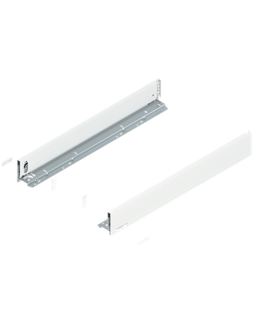 LEGRABOX Zarge, Höhe M (90.5 mm), NL=650 mm, links/rechts, für LEGRABOX pure, seidenweiss matt - Blum