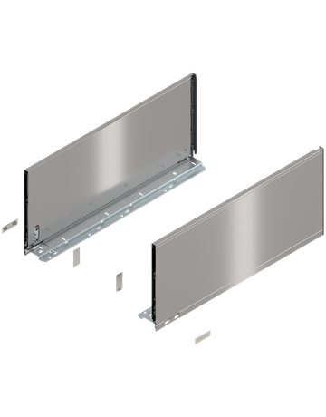 LEGRABOX Zarge, Höhe F (241 mm), NL=550 mm, links/rechts, für LEGRABOX pure, inox-gebür.-lackiert - Blum