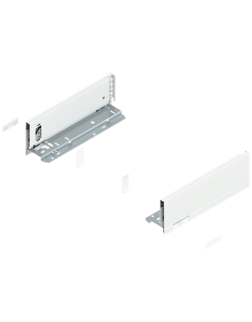 LEGRABOX Zarge, Höhe M (90.5 mm), NL=270 mm, links/rechts, für LEGRABOX pure, seidenweiss matt - Blum