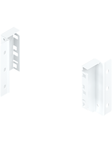 TANDEMBOX Holzrückwandhalter, Höhe K (128,5 mm), links/rechts, seidenweiss