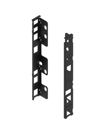 LEGRABOX Holzrückwandhalter, Höhe C (193 mm), links/rechts, carbonschwarz matt - Blum