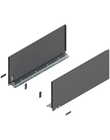 LEGRABOX Zarge, Höhe F (241 mm), NL=550 mm, links/rechts, für LEGRABOX pure, oriongrau matt - Blum