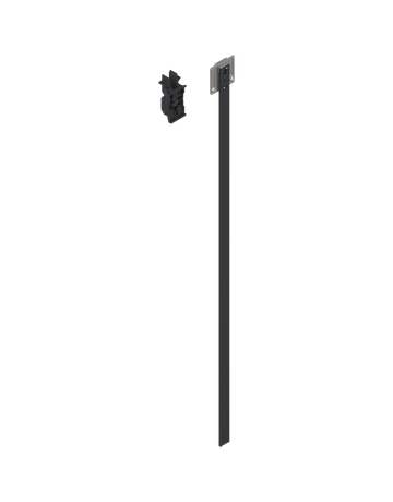 CABLOXX Sperrstange, Set (Sperrstange, Distanzst., Abschlussstück, Aufnahme, Bohrlehre), LKH=562 mm, roh - Blum