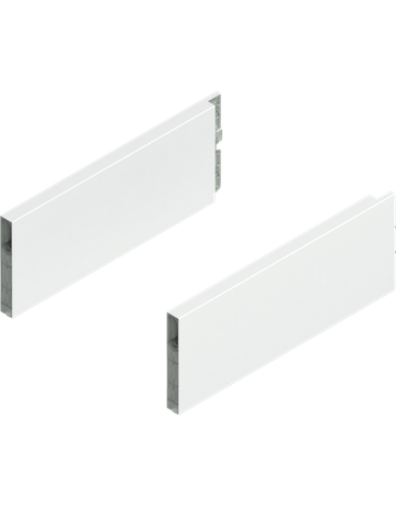 MERIVOBOX BOXCAP, NL=270 mm, Höhe E, links/rechts, seidenweiss matt - Blum