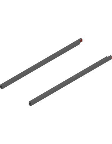 MERIVOBOX Längsreling, NL=550 mm, links/rechts, oriongrau matt - Blum