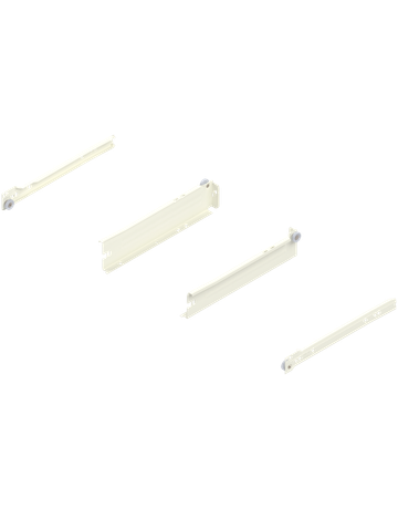 METABOX Stahlzarge, N (54 mm), Teilauszug, NL=270 mm, Schraubversion, links/rechts, R9001 cremeweiss