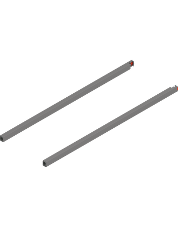 MERIVOBOX Längsreling, NL=600 mm, links/rechts, indiumgrau matt - Blum