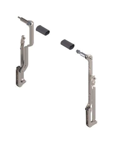 AVENTOS HL Hochliftklappe, Hebel (Set), KH=450-580 mm, links/rechts, für SERVO-DRIVE, vernickelt - Blum