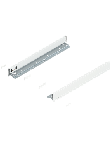 LEGRABOX Zarge, Höhe N (66.5 mm), NL=550 mm, links/rechts, für LEGRABOX pure, seidenweiss matt - Blum