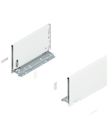 LEGRABOX Zarge, Höhe C (177 mm), NL=270 mm, links/rechts, für LEGRABOX pure, seidenweiss matt - Blum