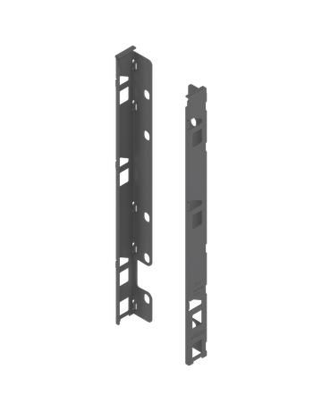 LEGRABOX Holzrückwandhalter, Höhe F (257 mm), links/rechts, oriongrau matt