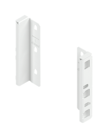 MERIVOBOX Holzrückwandhalter, Höhe K (146 mm), links/rechts, seidenweiss matt