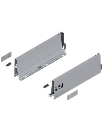 TANDEMBOX Zarge, Höhe K (115 mm), NL=350 mm, links/rechts, für TANDEMBOX antaro, R9006 weissalumin.