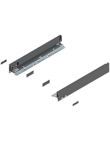 LEGRABOX Zarge, Höhe N (66.5 mm), NL=450 mm, links/rechts, für LEGRABOX pure, oriongrau matt