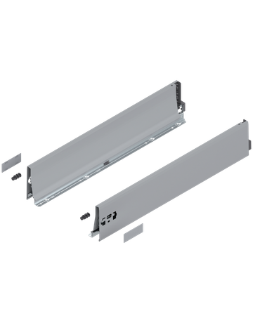 TANDEMBOX Zarge, Höhe K (115 mm), NL=600 mm, links/rechts, für TANDEMBOX antaro, R9006 weissalumin.