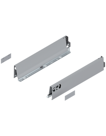 TANDEMBOX Zarge, Höhe M (83 mm), NL=400 mm, links/rechts, für TANDEMBOX intivo/antaro, R9006 weissalumin.