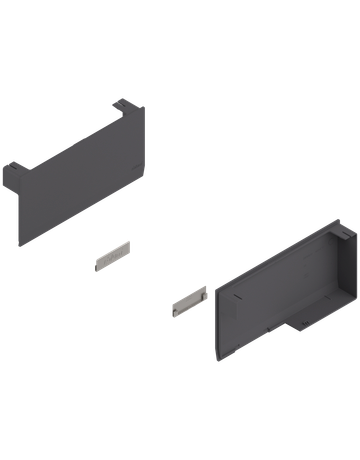 Bild AVENTOS HK top Hochklappe, Abdeckkappe groß, glatt, links/rechts, tiefgrau/inox-g.-1