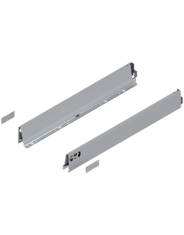 TANDEMBOX Zarge, Höhe M (83 mm), NL=650 mm, links/rechts, für TANDEMBOX intivo/antaro, R9006 weissalumin. - Blum