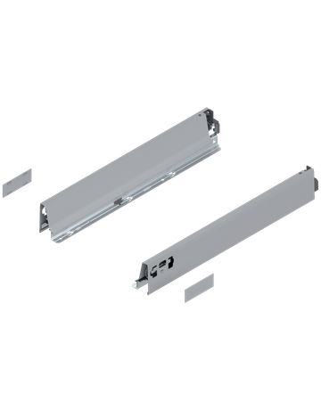 TANDEMBOX Zarge, Höhe N (68 mm), NL=450 mm, links/rechts, für TANDEMBOX intivo/antaro, R9006 weissalumin.