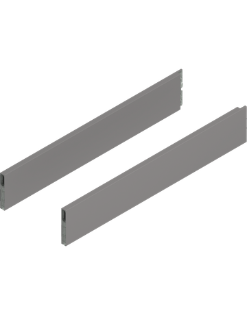 MERIVOBOX BOXCAP, NL=600 mm, Höhe E, links/rechts, indiumgrau matt - Blum